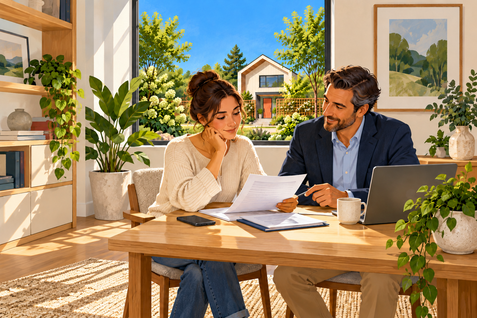 An illustrated scene for can you stop a foreclosure once it starts?