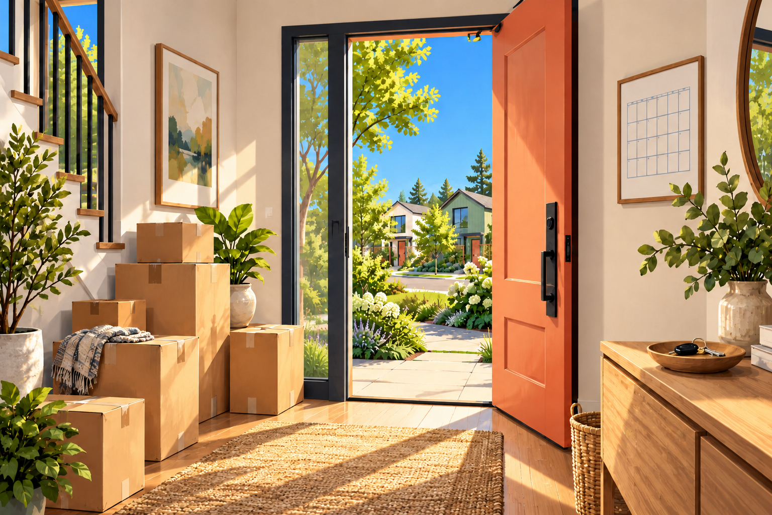An illustrated scene for how long does it take to sell a house?